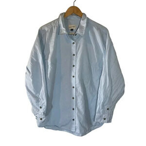 Universal Thread Light Blue Womens Button Up Shirt Plus Size XXL Long Sleeve Top